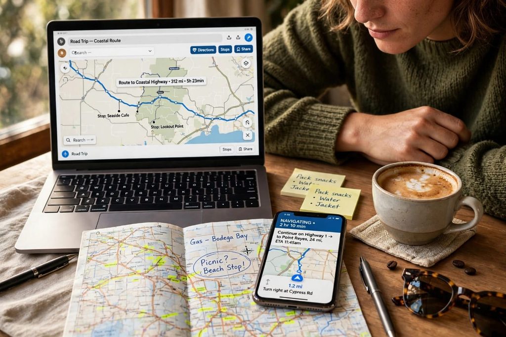 How to use trip time estimator for road trip planning