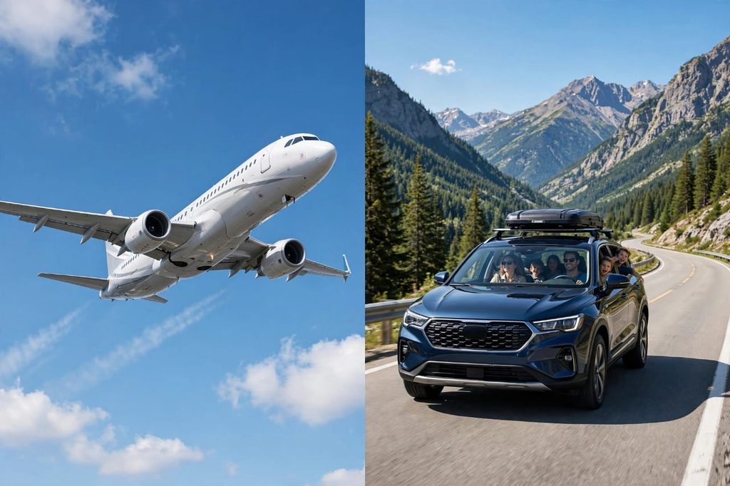 flight vs drive calculator - airplane vs car comparison